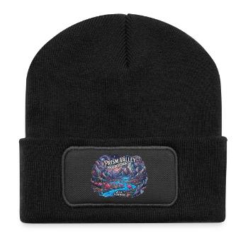 Crystal Valley and Space Flamingos - Recycled Patch Beanie - black - Front