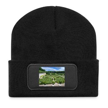 Der Ziergarten - Recycelte Patch Beanie - Schwarz - Vorne