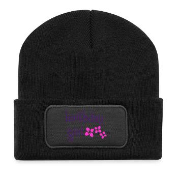 "Birthday Girl" - Beanie recyclé à patch - noir - Devant