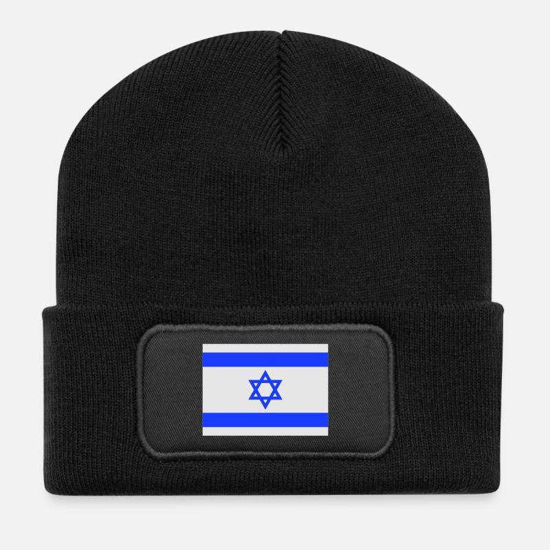 israele drapeau - Beanie recyclé à patch - noir