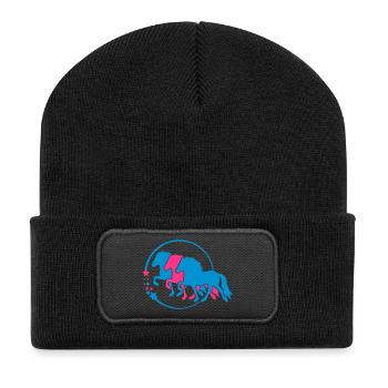 Sternentoelter - Recycelte Patch Beanie - Schwarz - Vorne