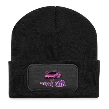 Race car - Recycled Patch Beanie - black - Front