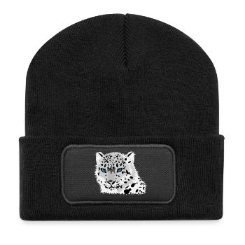 snow leopard - Recycled Patch Beanie - black - Front