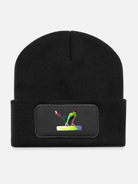 Pauschenpferd Turner - Recycled Patch Beanie - black