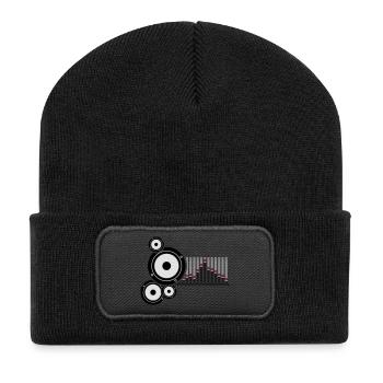 musique - Beanie recyclé à patch - noir - Devant