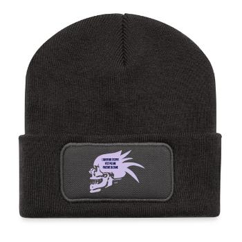 pensée - Recycled Patch Beanie - dark grey - Front