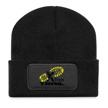 course a pied extreme - Beanie recyclé à patch - noir - Devant
