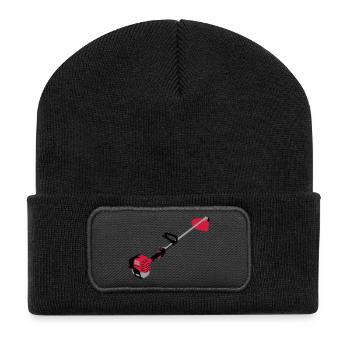 brushcutter_d1 - Recycled Patch Beanie - black - Front