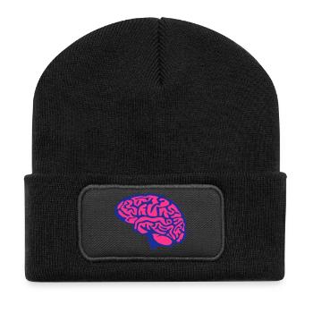 cerveau cervelle 1501 - Beanie recyclé à patch - noir - Devant