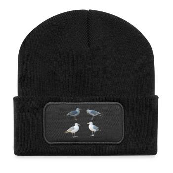 Seagulls - Recycled Patch Beanie - black - Front