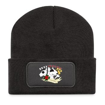 tatoo bull - Beanie recyclé à patch - charbon - Devant