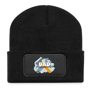 Dad Housemaker - Recycled Patch Beanie - black - Front