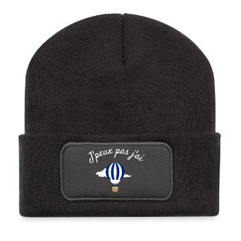 Je peux pas jai Montgolfière - Beanie recyclé à patch - charbon - Devant