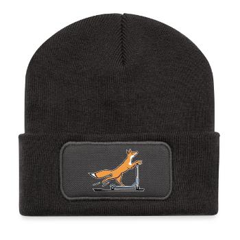 Fox - Recycled Patch Beanie - dark grey - Front