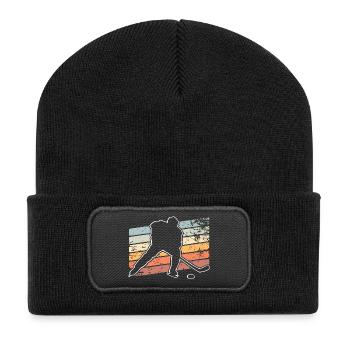 Eishockey  - Recycled Patch Beanie - black - Front