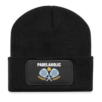 Padel Tennis Padelaholic - Recycled Patch Beanie - black - Front
