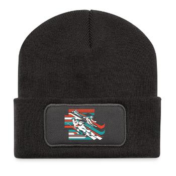 Ski Sports d’hiver Neige Hiver - Beanie recyclé à patch - charbon - Devant