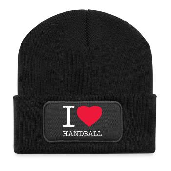 J’ADORE LE HANDBALL - Beanie recyclé à patch - noir - Devant