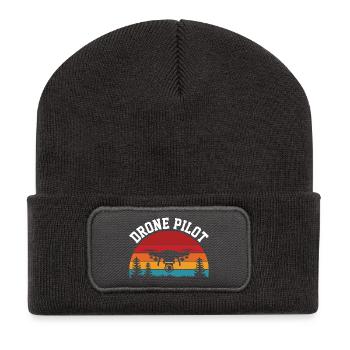 Drone Pilot - Recycled Patch Beanie - dark grey - Front