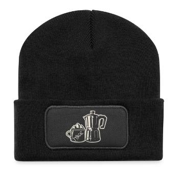 Coffee Hike - Mountain Espresso [White] - Recycled Patch Beanie - black - Front