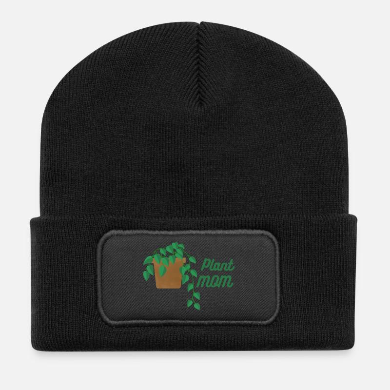Plant mom - plante grimpante - Beanie recyclé à patch - noir