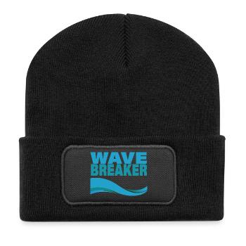 BRISE-VAGUES - Beanie recyclé à patch - noir - Devant