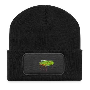 my Giant Hooded Katydid. nature pic, no graphics - Recycled Patch Beanie - black - Front