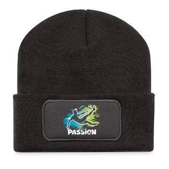 Passion – Football design for real footballers - Recycled Patch Beanie - dark grey - Front