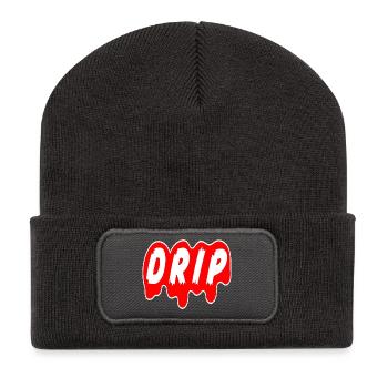 UN STYLE QUI COULE - Beanie recyclé à patch - charbon - Devant