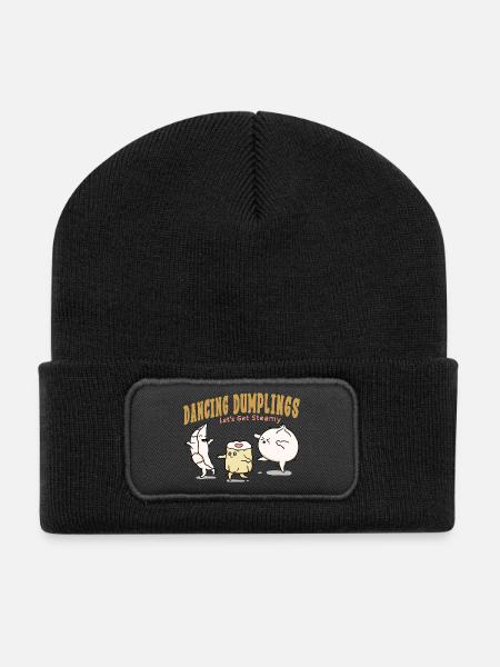 Dancing Dumplings - Recycled Patch Beanie - black