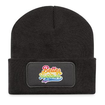 Mois de la fierté LGBT - Better Together - Beanie recyclé à patch - charbon - Devant