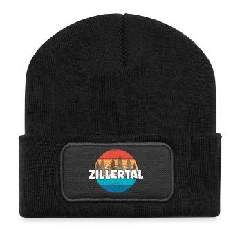 Vallée de Zillertal - Beanie recyclé à patch - noir - Devant