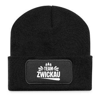 Team Zwickau - Recycelte Patch Beanie - Schwarz - Vorne