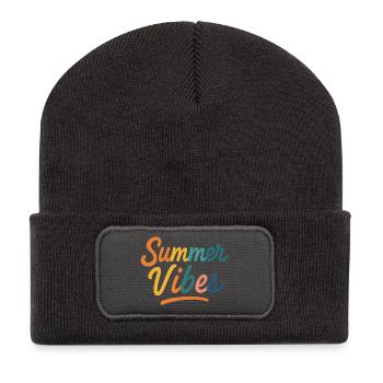 Summer vibes - Recycled Patch Beanie - dark grey - Front