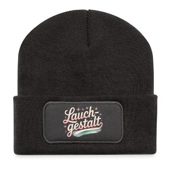 Leek Shape - Deutsche Gym Memes - Recycled Patch Beanie - dark grey - Front