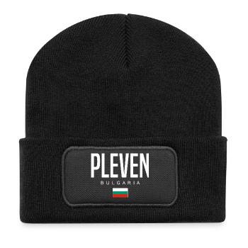 Pleven Bulgarie - Beanie recyclé à patch - noir - Devant