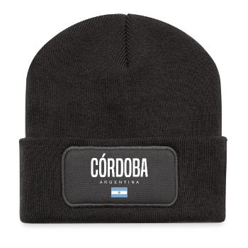 Córdoba Argentina Argentinian - Recycled Patch Beanie - dark grey - Front