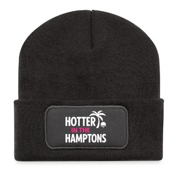 Hotter in the Hamptons Summer Design - Recycled Patch Beanie - dark grey - Front