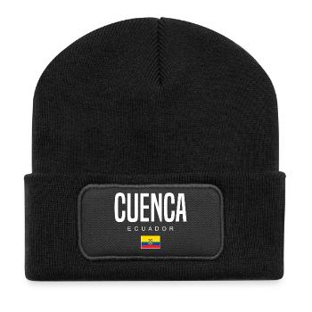 Cuenca Ecuador Ecuadorianer - Recycelte Patch Beanie - Schwarz - Vorne