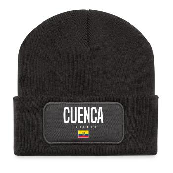 Cuenca Équateur Équatoriens - Beanie recyclé à patch - charbon - Devant