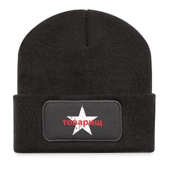 товарищ - Recycelte Patch Beanie - Dunkelgrau - Vorne