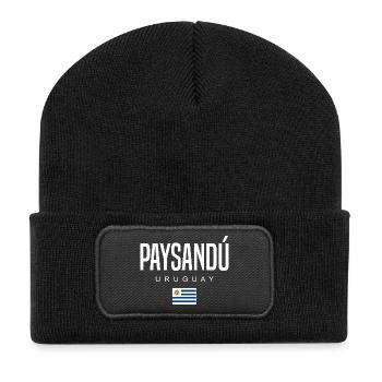 Paysandú Uruguay Uruguayan - Recycled Patch Beanie - black - Front