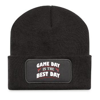 Game Day is the best - Recycled Patch Beanie - dark grey - Front