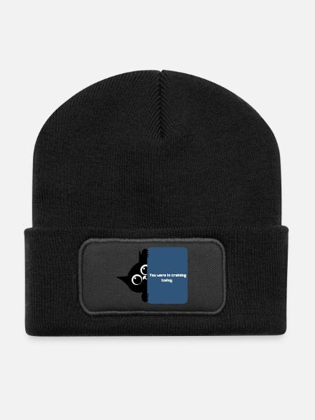 Training Day Peek Tee - Recycled Patch Beanie - black