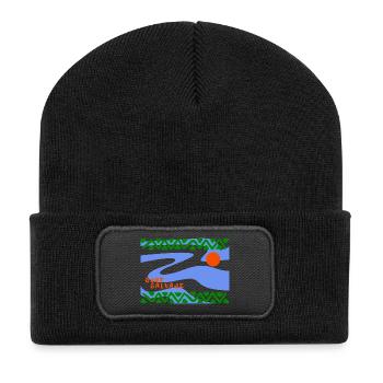 Surf Salvaje Psychedelic Waves - Recycled Patch Beanie - black - Front