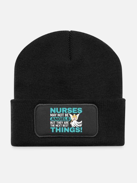 Krankenschwester - Recycelte Patch Beanie - Schwarz