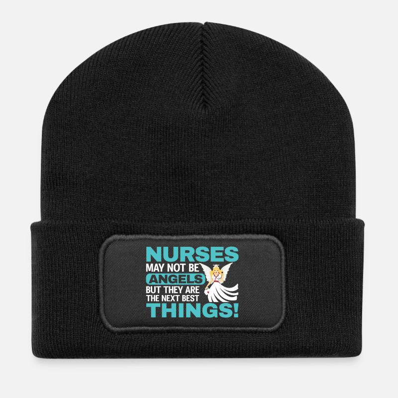 Krankenschwester - Recycelte Patch Beanie - Schwarz
