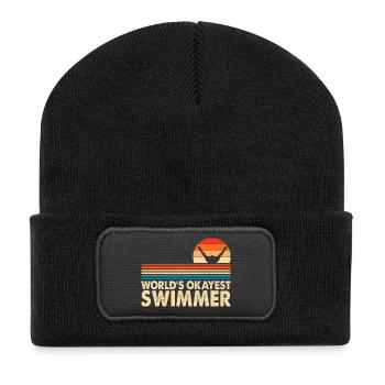 Natation Sports nautiques Float Gifts - Beanie recyclé à patch - noir - Devant