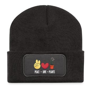Garden & Plant Lovers Gifts - Recycled Patch Beanie - dark grey - Front