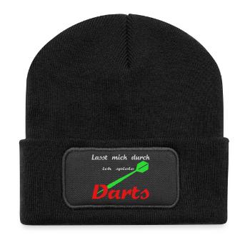 darts - Recycled Patch Beanie - black - Front